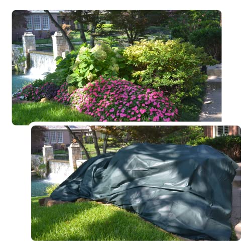 the Planket 11200 Frost Protection Plant Cover, 10 x 20 ft Rectangular, Dark green - Image 3